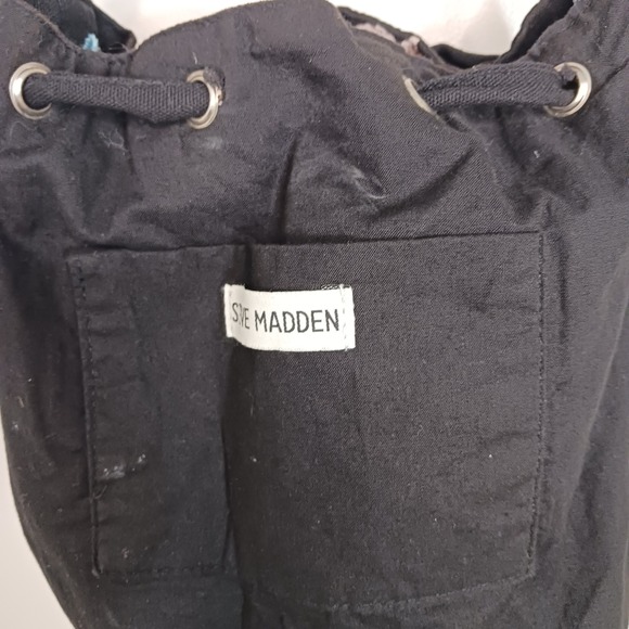 Steve Madden Embroidered Floral Celestial Boho Bucket Crossbody Bag - Picture 12 of 12